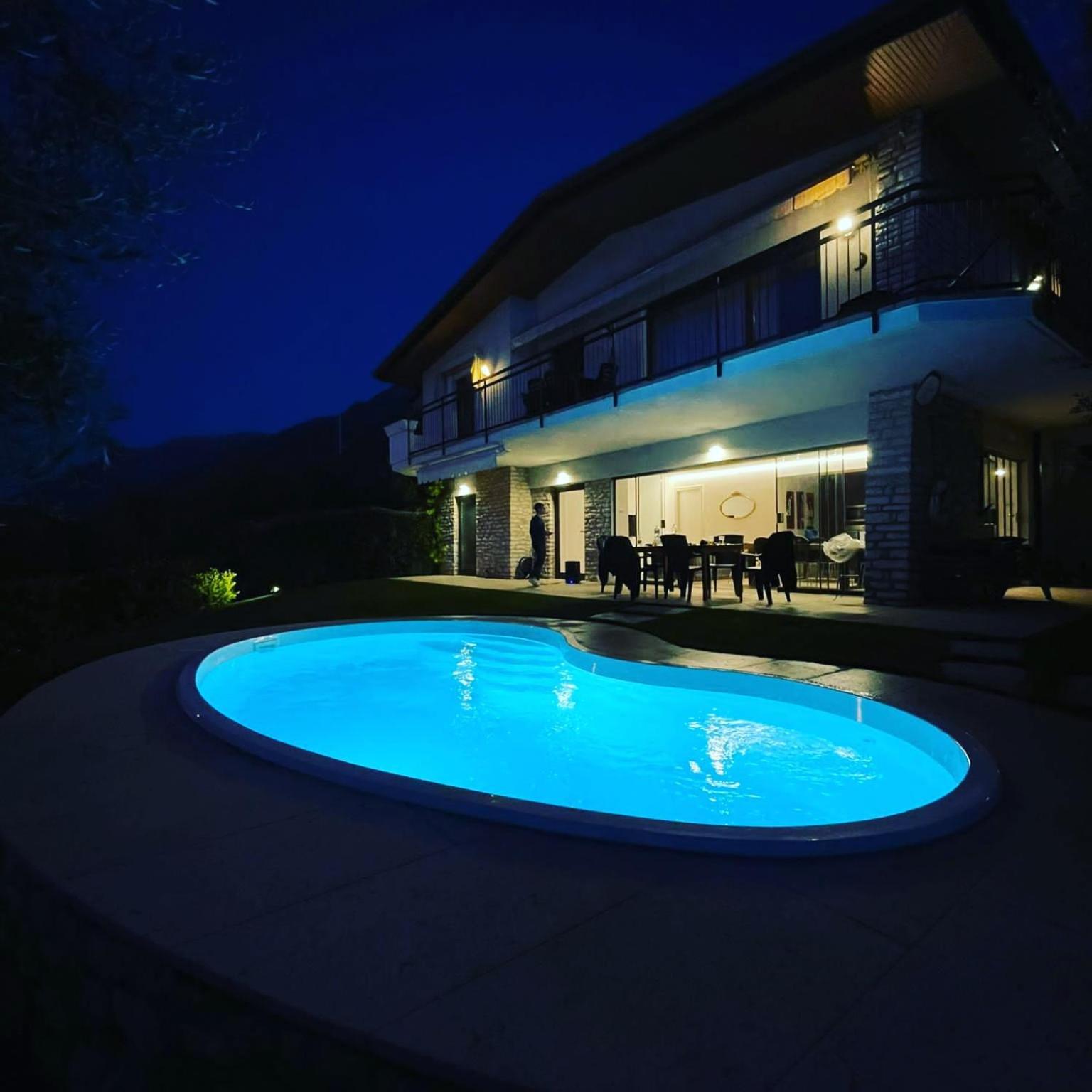 Villa Mimosa-Con Piscina E Vista Lago Brenzone sul Garda Kültér fotó